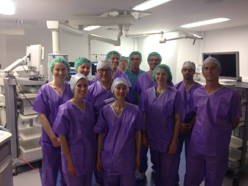 Equipe médicale pour l'endoscopie digestive au CHU de Nantes
